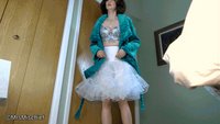 Sheltered UNDER stepmom's skirts 